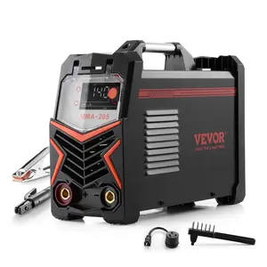 VEVOR TIG Welder, 225A 6-In-1 Aluminum Welding Machine (Large LED Display)- AC TIG/DC TIG/AC Pulse TIG/DC Pulse TIG/Spot TIG/MMA(Stick), 110220V Dual Voltage Electric Welder with IGBT Inverter