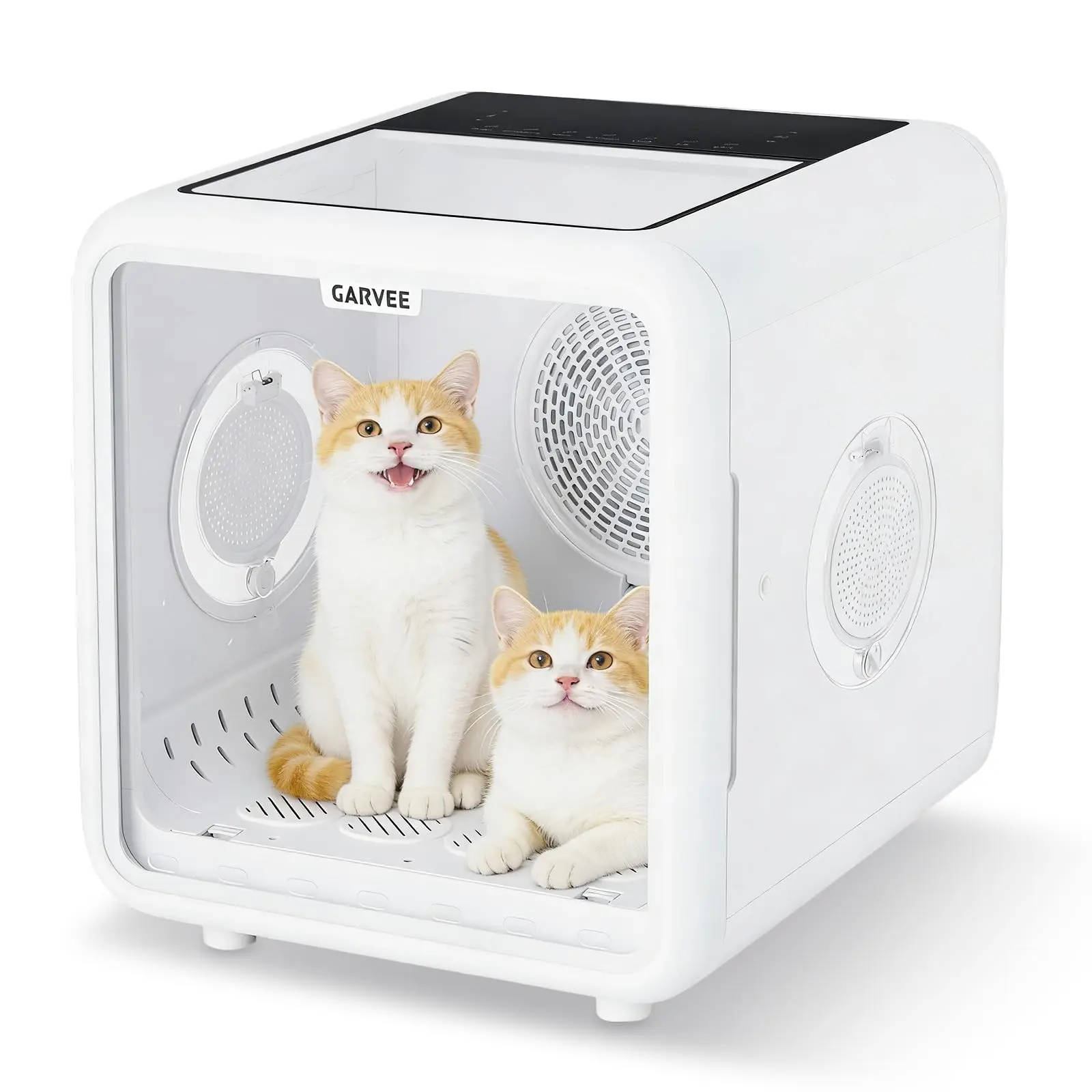 72L Pet Dryer Box 360° High-Efficiency Pet Dryer, Cat Drying Box with 5 Air Outlets, NTC Smart Temperature Control | Quiet Pet Grooming Blower for Cats & Dogs up to 45 lbs