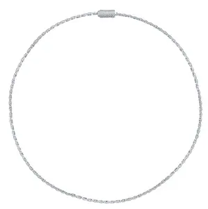DW Vintage Rope Chain   925 Silver Cubic Zirconia Chain