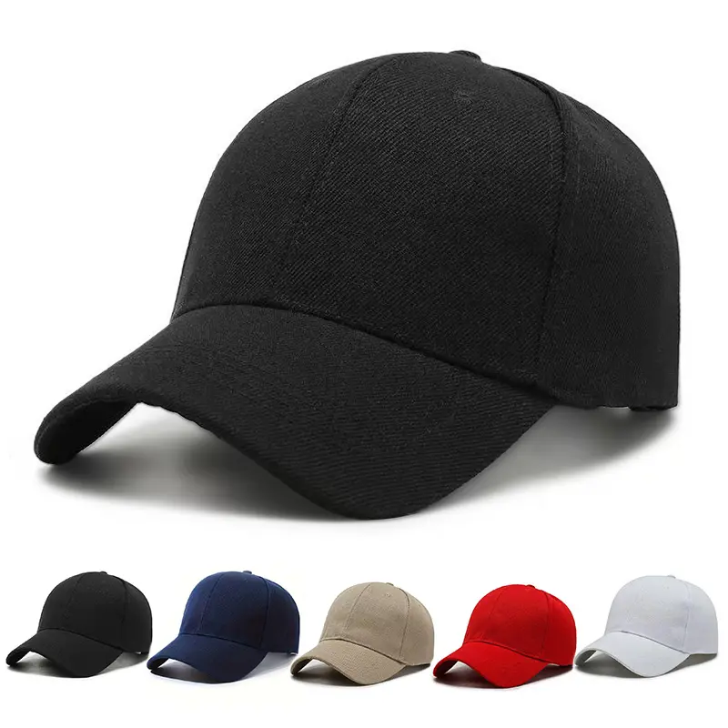 Unisex 5-Pack Cotton Baseball Caps - Adjustable Hat, 6-Eyelet Ventilated, Year-Round Everyday Wear