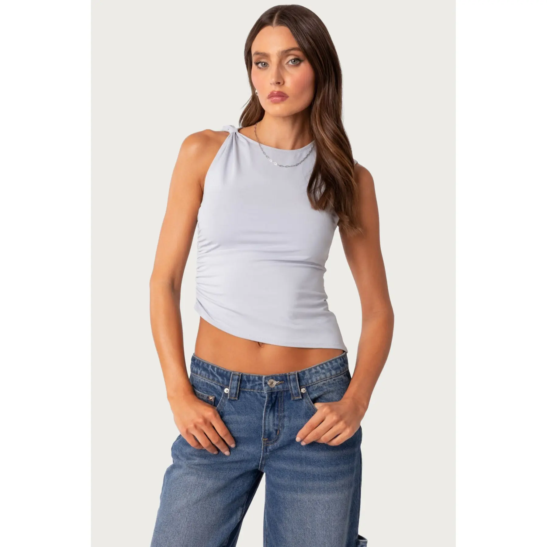 Tanya Asymmetric Gathered Top