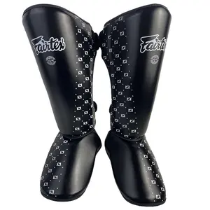High Quality Fairtex Professional Kids Boxing Training Shin Guard, Adults Kickboxing Sanda Boxing Leggings, Ankle Protection for Mma Muay Thai