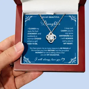 【D】Beautiful Pendant Necklace with a Meaningful Card – The Perfect Gift for Mom, Wife, or Grandma on Birthdays, Christmas, or Thanksgiving