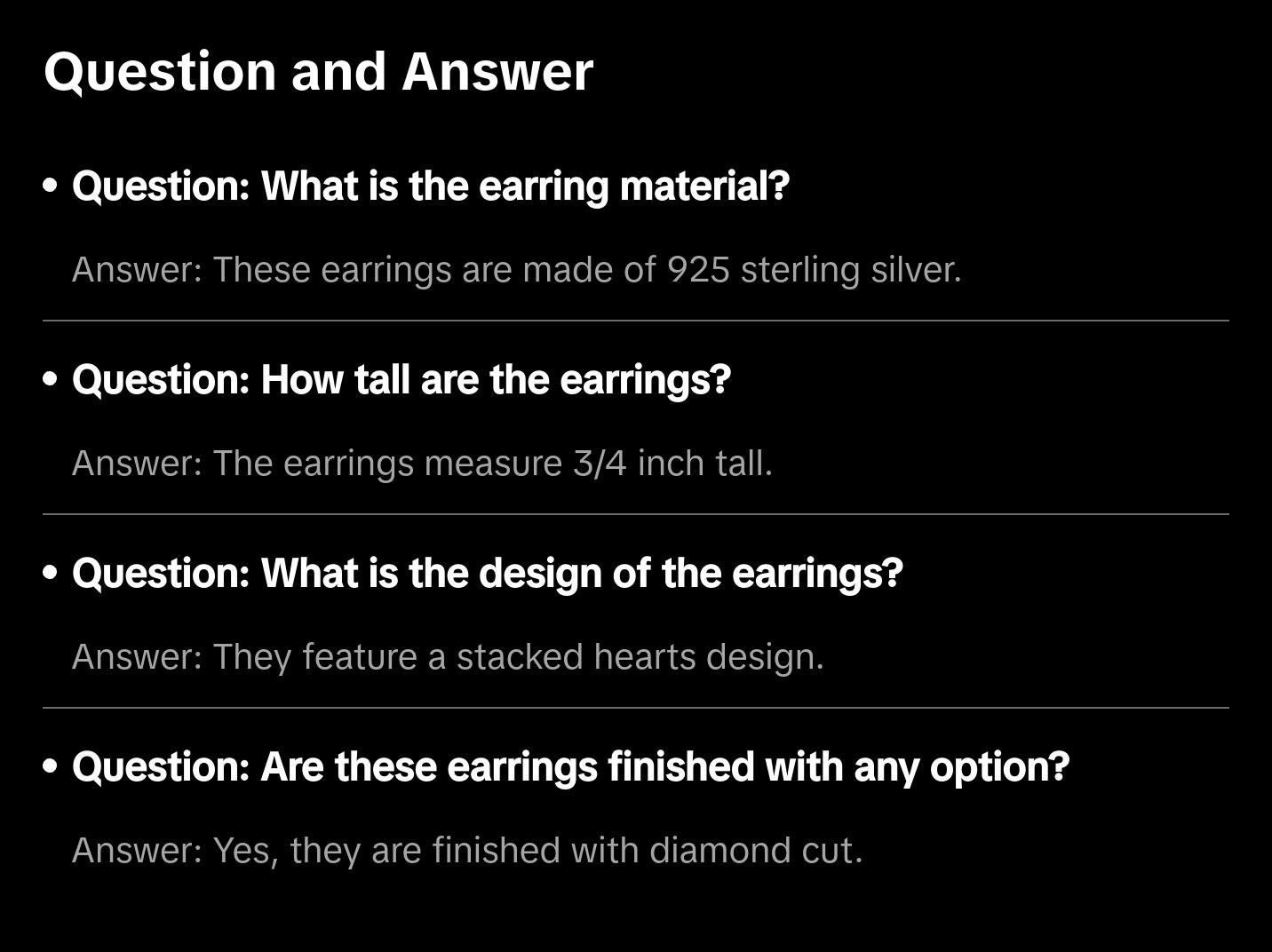 Stacked Hearts Teardrop Dangle Earrings