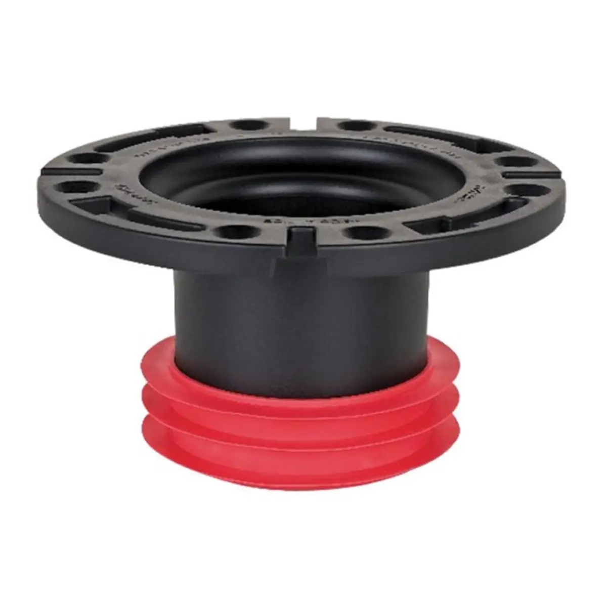 212 MAIN Closet Flange, 4 in. ABS Plastic with Swivel Stainless Steel Ring, Chemical Resistant for Cast Iron, Plastic, Copper DWV Pipe, No Obstructions, Gasket Seal, Glue Install, Pipe Sealing, Swivel Ring