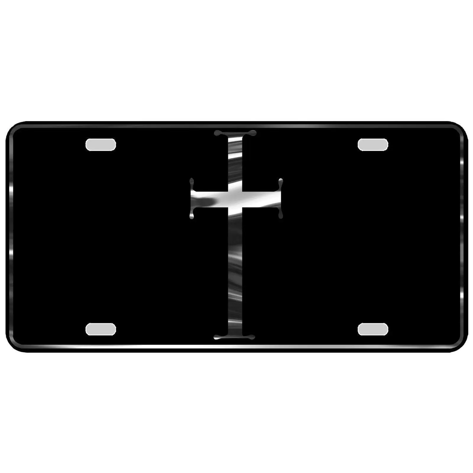 CustoMonsterDesigns Christian Cross Religious Heavy Duty Aluminum License Plate S41