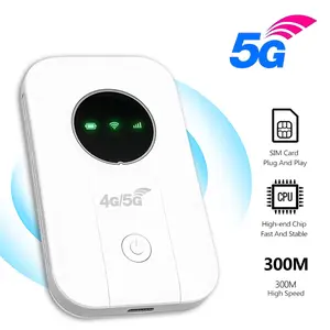5G/4G Portable WiFi,4G/5G LTE Mobile Hotspot, Portable Internet Hotspot,300Mbps High Speed,Connect Up to10+ Devices,Portable WiFi Hotspot for Travel/Business/RV/Cruise