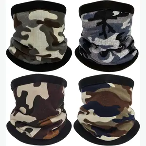 4 Pack Winter Warm Fleece Neck Warmers Windproof Cozy Gaiter Face Masks Scarves for Men and Women riding