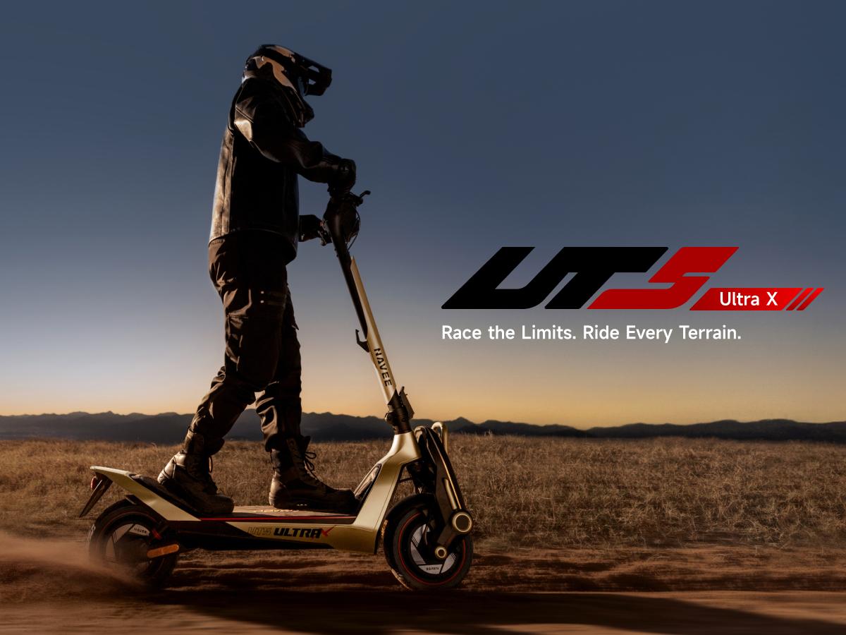 NAVEE UT5 Ultra X Electric Scooter, 43.5 mph, 74.6 Miles Range, 2400W*2 Peak Motor & Dual Suspension & Disc Brake, 12" Tires, Flash Charge Off-Road Scooter Adults