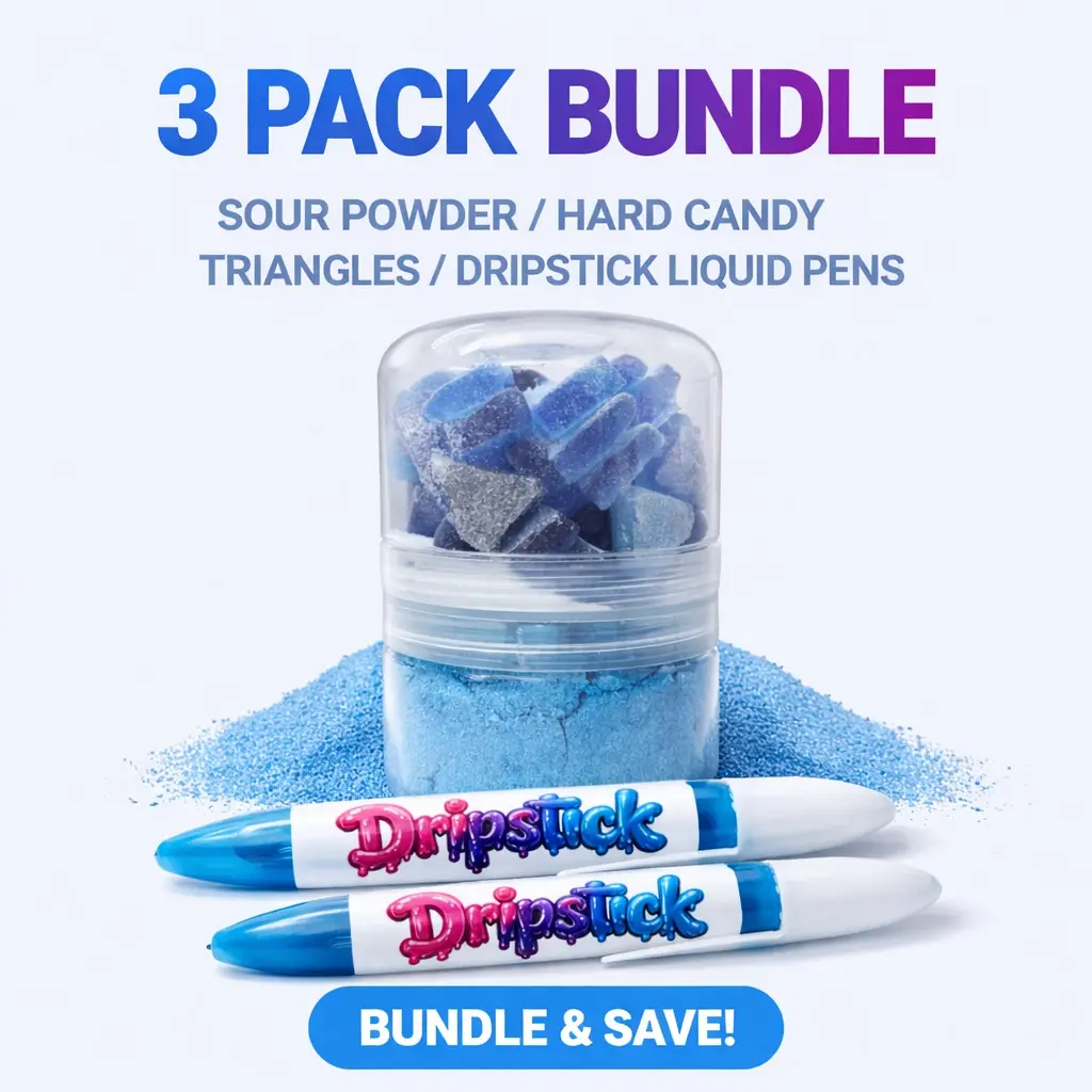 Poppin Crunch 3-Pack Blue Raspberry Bundle - Sweet or Sour Options Poppin Crunch 3-Pack Blue Raspberry Bundle - Sweet or Sour Options