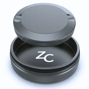 Z Caddy Metal Cans, The Tread, Premium Metal Cans, Built-In Disposal Chamber, Textured Grip, Holds 18 Pouches, Anodized Aluminum