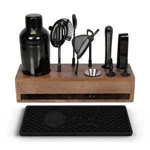 Legacy Old Fashioned Mango Wood Bar Set