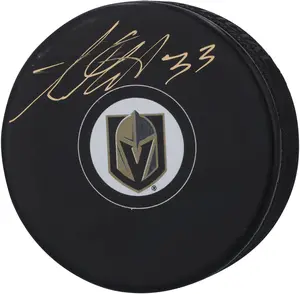 Adin Hill Vegas Golden Knights Autographed Hockey Puck - Fanatics Authentic Certified