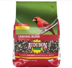 Audubon Park Cardinal Blend Wild Bird Food, Cardinal Bird Seed for Outside Feeders, 4-Pound Bag