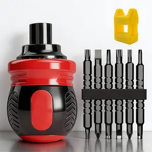 12-In-1 Ratchet Screwdriver Set, Manual Tool, Cross/flat/triangle/square Head, Adjustable Magnetic Drill Bits, Ideal for Tight Spaces, Durability, Compact Design, Versatility