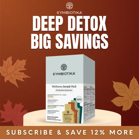 Cymbiotika Bestsellers Bundle | 12 Packets (3 Each) | Detox & Skin, Sleep & Stress, Immune & Collagen, Bones & Heart | Liposomal Glutathione, Magnesium Complex, Vitamin C & D3+K2+CoQ10 | Clinically Proven 2x–3x Better Absorbed | Third-Party Tested
