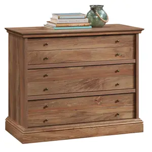 Sauder Barrister Lane 3-Drawer Chest - Smooth Metal Runners - Versatile Storage for Bedroom or Living Room - Modern Design