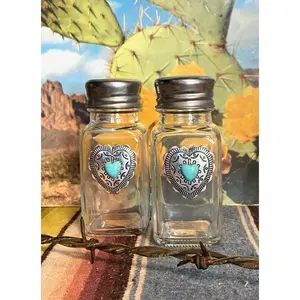 Western Heart Salt And Pepper Shakers