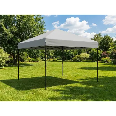 Garvee Heavy Duty 10x10 FT Pop Up Canopy Tent - 36.6lb Thick, 1-Person Setup Commercial Instant Shelter, 1-Sidewall Removable, UPF 50+ Cover Waterproof Outdoor Patio/Backyard/Beach Canopy Shade for Markets,Camping