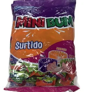 1 Bolsa de Colombina Mini Bum Surtido sabor Uva,Mango y Sandía 100und