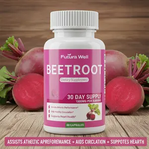 Futura Well Beetroot 1300mg 60 Capsules, Supports Heart Health & Circulation, Athletic Performance Supplement