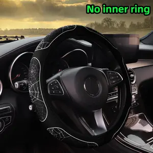 Spider Web Pattern Car Steering Wheel Cover, Non-slip Car Steering Wheel Protector, Universal Car Interior Decoration Accessories for 14.5-15 Inches Car Steering Wheel