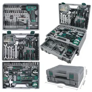 355-Piece Tool Set Kit - Tool kit with 12V Cordless Power Drill Driver Toolbox Storage Case with Drawer, Drill Set Perfect for Homeowner, Diyer, Handyman