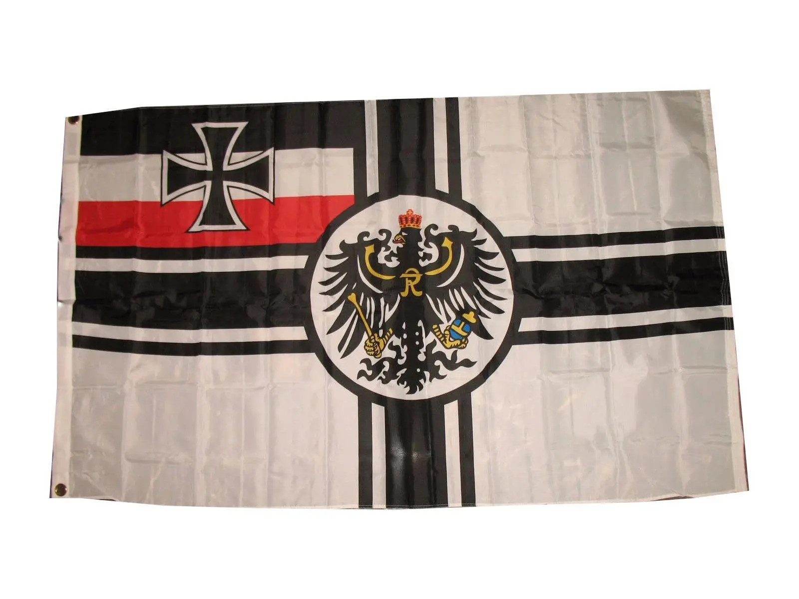 3x5 Ft Classic Festive German Historical Naval Flag, UV-Resistant Polyester Indoor-Outdoor Banner with Grommets, Classic Festive Flags