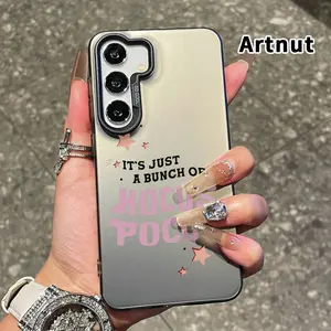 Phone Case  Compatible with Galaxy S24 Plus S25 S23 S22 Ultra S23+ Magic Hocus Pocus Pattern IMD Hard PC Back Soft Edge Drop-Proof Slim Cover Shell for Girl