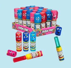 Push Pop Christmas Candy Variety Pack 24Ct Individually Wrapped Lollipops Assorted Fruity Flavors for Party Favors Birthdays Holiday Parties Stocking Stuffers Gifts