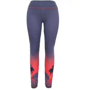 California Sunset Women's Fishing Leggings for Comfort and Style with UPF50+ Protection