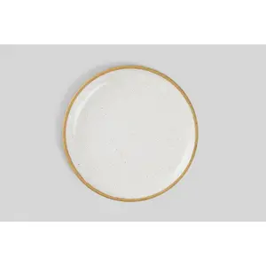 Norden 10" Dinner Plate (White Speckle)