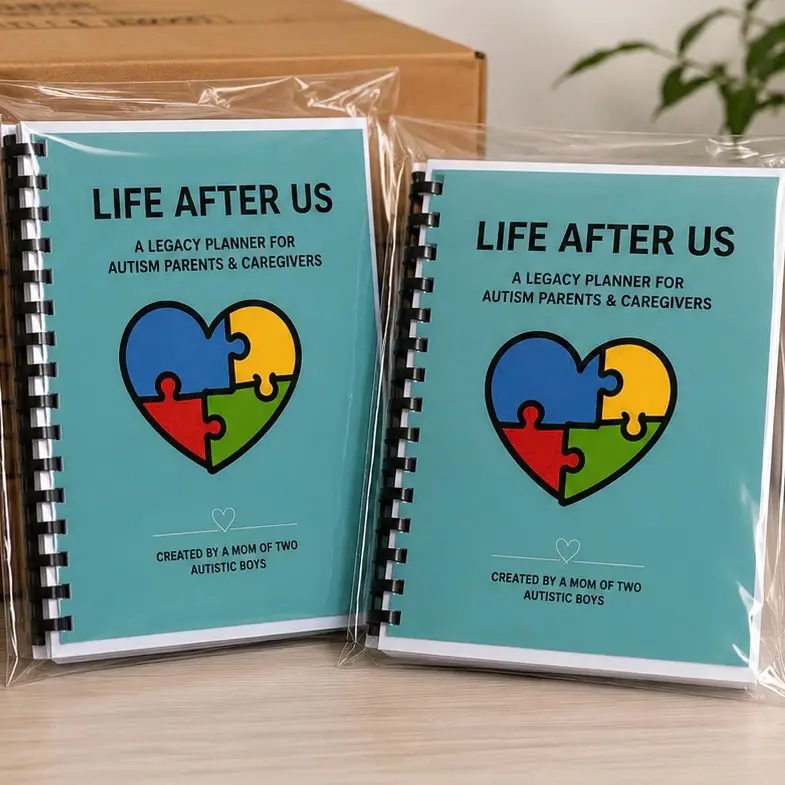 2- Pack Autism Emergency & Caregiver Planner | Life After Us Legacy Planner | Medical, Routines Emergency Information and more
