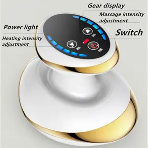 NRPC Electric Scraping Massage Cupping Body Massager Vacuum Cans Suction Cup Heating Body Back Neck Arm Guasha Massager