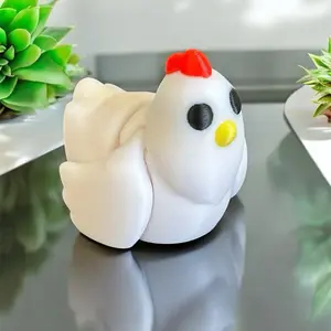 Mini tiny chicken 3D printed figure decoration