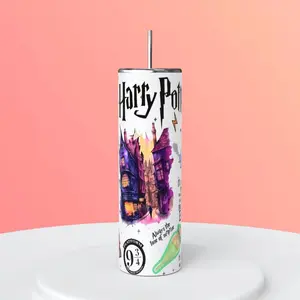 20oz Stainless Steel Harry Potter inspired tumbler Drinkware Lid Flasks  Beverage Portable WITHOUT STRAW