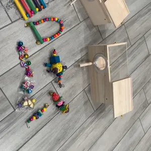 Transparent Design Parakeet Cockatiel Bird House Nest Easy to Clean Parrot House Smooth Edges Parakeet Nesting Box Bird Supplie Parakeet Cages