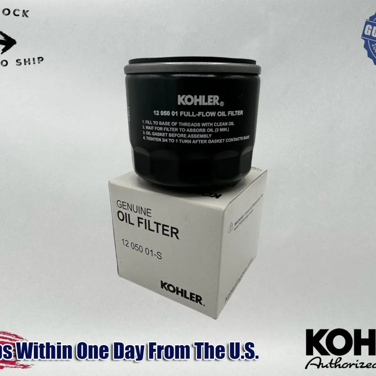 Kohler Genuine OEM Authentic Full Flow Oil Filter 12 050 01-S