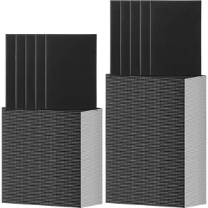 100 Composition Notebooks Ruled Lined Kraft Notebooks Bulk Soft Cover Journals Travel Diary Memo for Students Classroom Office Supplies(A5,Black)