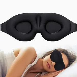 Ultra-Soft 3D Sleep Eye Mask, Ideal for Sleeping and Travel, Adjustable Headband, Perfect Relaxation Choice, Comfortable and Breathable, Blackout Sleep Mask