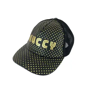 Pre-owned GUCCI Coated/Waterproof canvas Small Leather Goods SEGA Collaboration Leather Nylon Cap