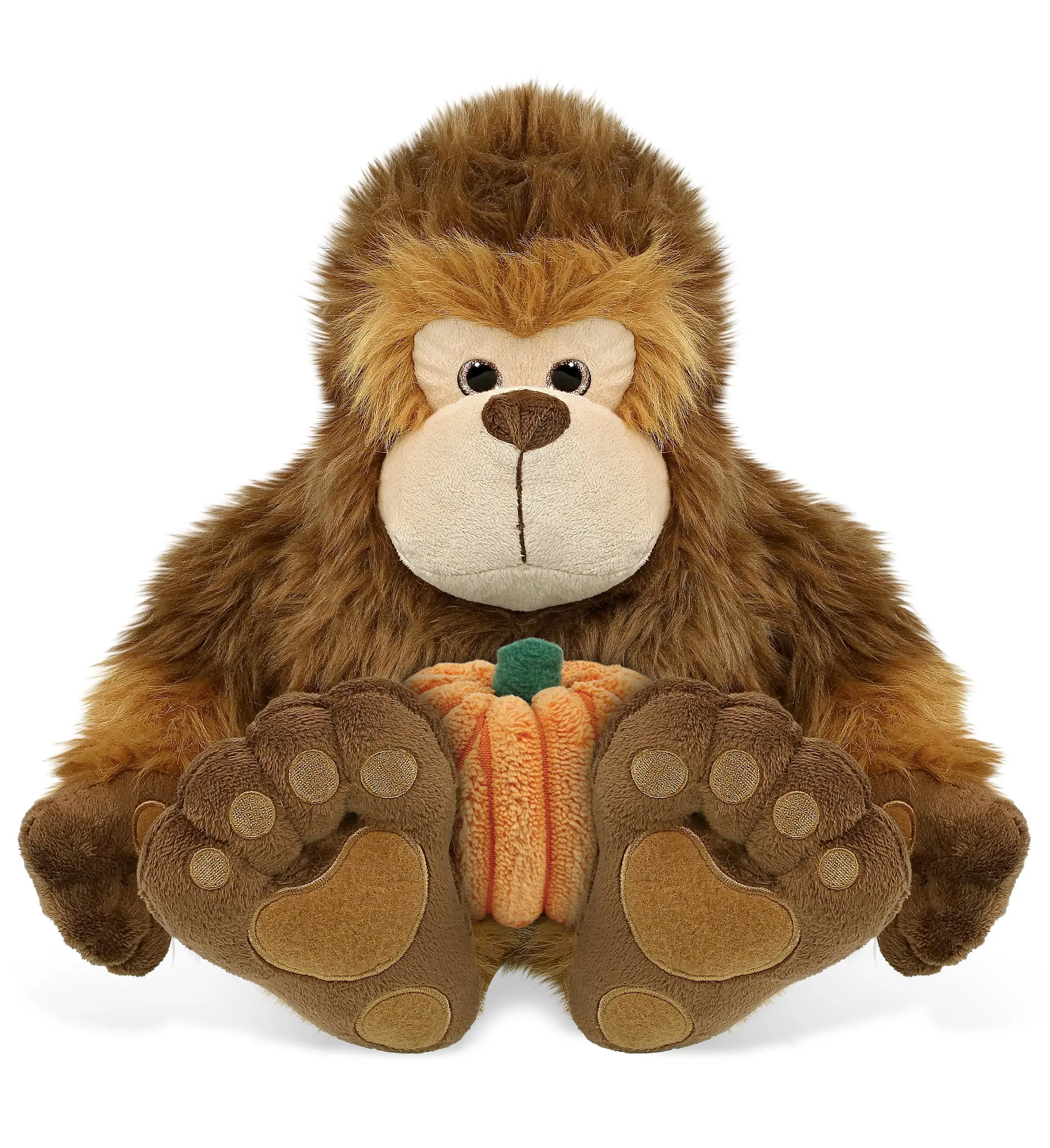 12" Polyester Plush Pumpkin, Super-Soft Animal Shaped Stuffed Toy with Adorable Design, Cute Pumpkin Decor for Toys & Hobbies