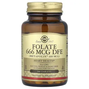Solgar Folate, 666 mcg DFE, 100 Tablets