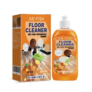 Household Cleaning Liquid Floor Cleaner - Lemon Scented, Streak-Free Shine, Dilutable, Fresh Finish for Ceramic Tiles, Marble, Wood Flooring, Mop Bucket, All Mop Types
