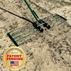 LANDZIE AeroLeveler Lawn Leveling Rake - Patent Pending 36 inch Wide Pneumatic Lawn Leveler Leveling Rake - Provides Stability and Control Without Flipping Over While Leveling Any Yard, Dirt, Ground