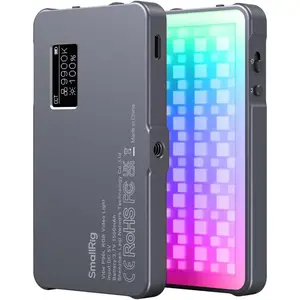 P96L RGB Video Light by SmallRig, Portable Metal LED Camera Light, 2500-8000K, 21 Effects, CRI 96+, OLED Display, Photo and Video Lighting, Long  Life, Fits Phone and Camera