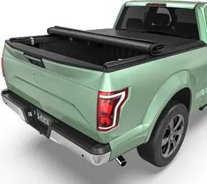 5'5" (67") Bed Soft Roll-Up Truck Bed Tonneau Cover Fits for 2015-2025 Ford F150 F-150