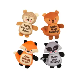 4 3/4" Bulk 48 Pc. Religious Fall Sayings Stuffed Animals Assortment