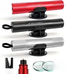 2026 Upgraded Safe Hammer Glass Breaker Under Water(3PCS), Car Hammer Seatbelt Cutter Window Breaker Emergency Escape Tool, Safehammer Glass Breaker for New Cars