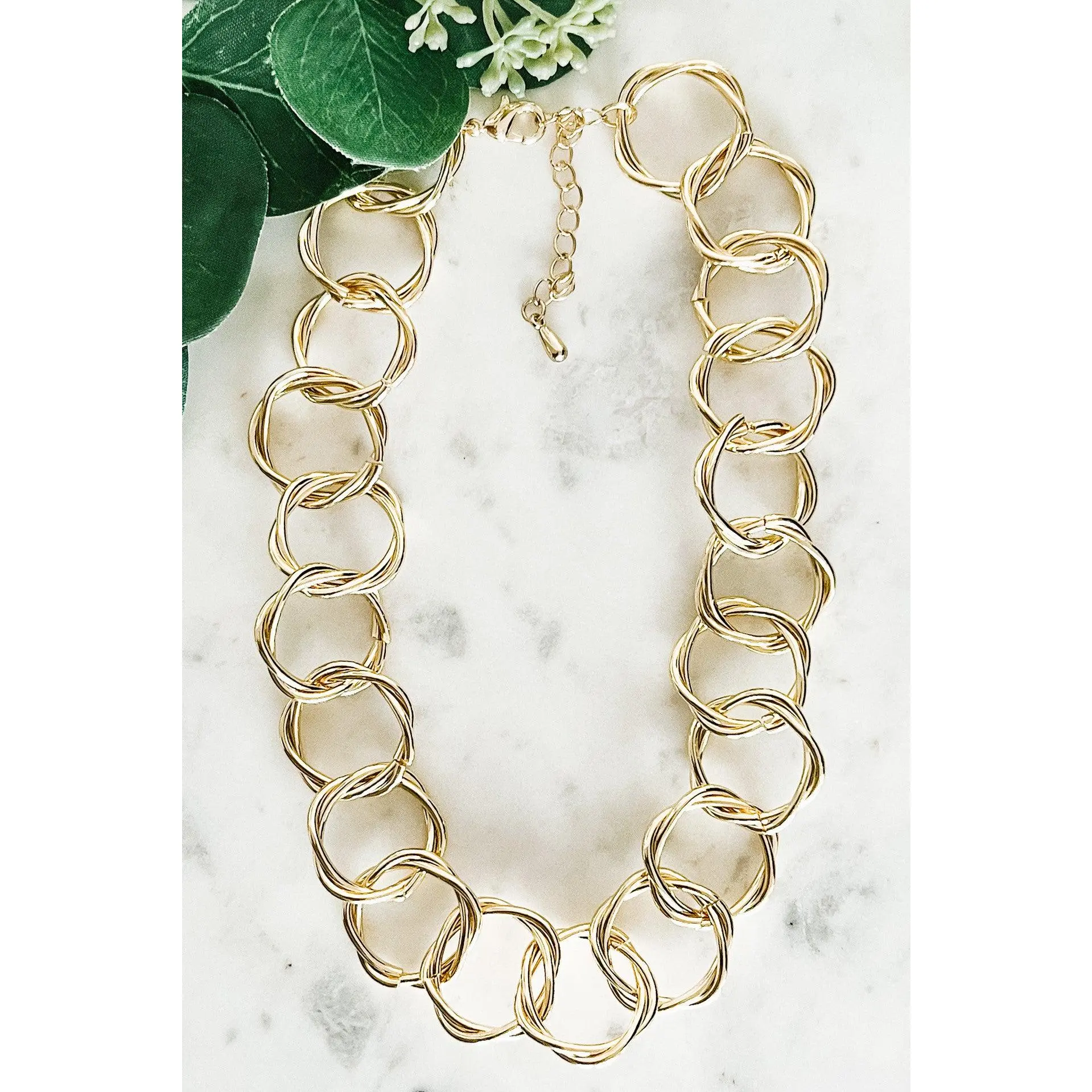Gold Ring Necklace